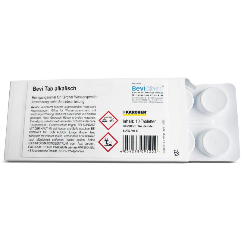 KÄRCHER Bevi Tab alkaline, 10 tablet 6.295-891.0