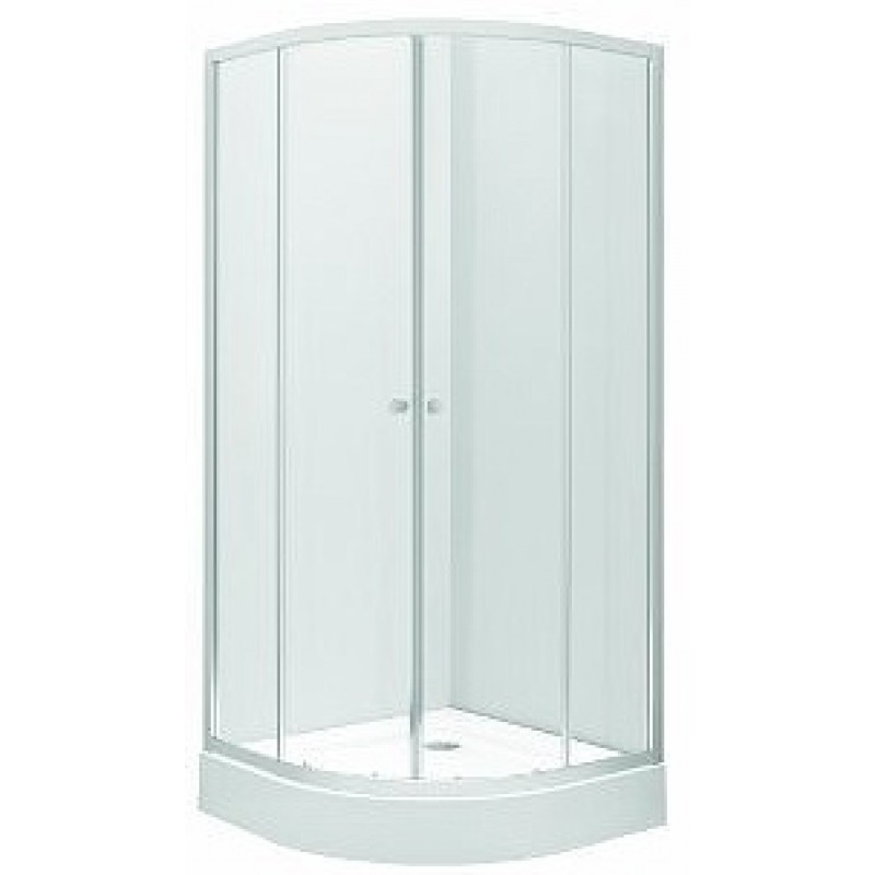 KOLO First čtvrtkruhový sprchový kout 90 x 90 cm, posuvné dveře, sklo čiré ZKPG90222003