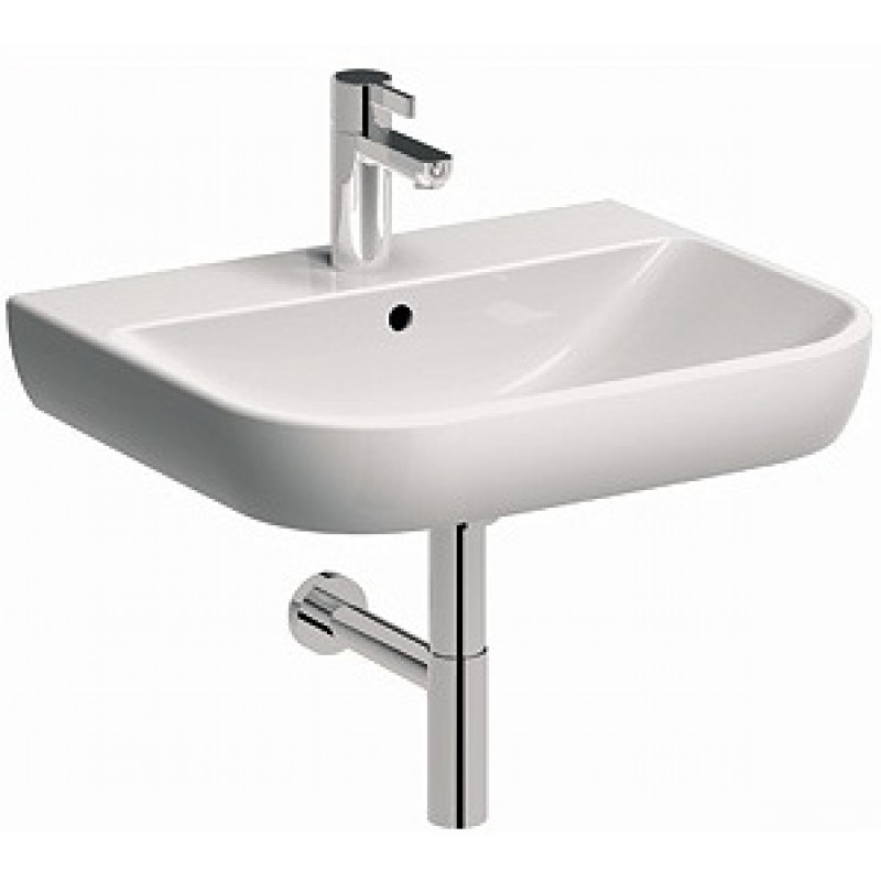 KOLO Traffic umyvadlo 60 cm, oblé, s otvorem pro baterii, s přepadem L91160000