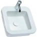 KOLO Cocktail umyvadlo čtvercové 45 cm, zápustné, s otvorem pro baterii, bez přepadu, Reflex L31846900