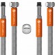 MERABELL Aqua,hadice pro vodovodní baterie, G3/8"-M10x1 dlouhý závit-2ks+perlátor,délka 70cm M0015