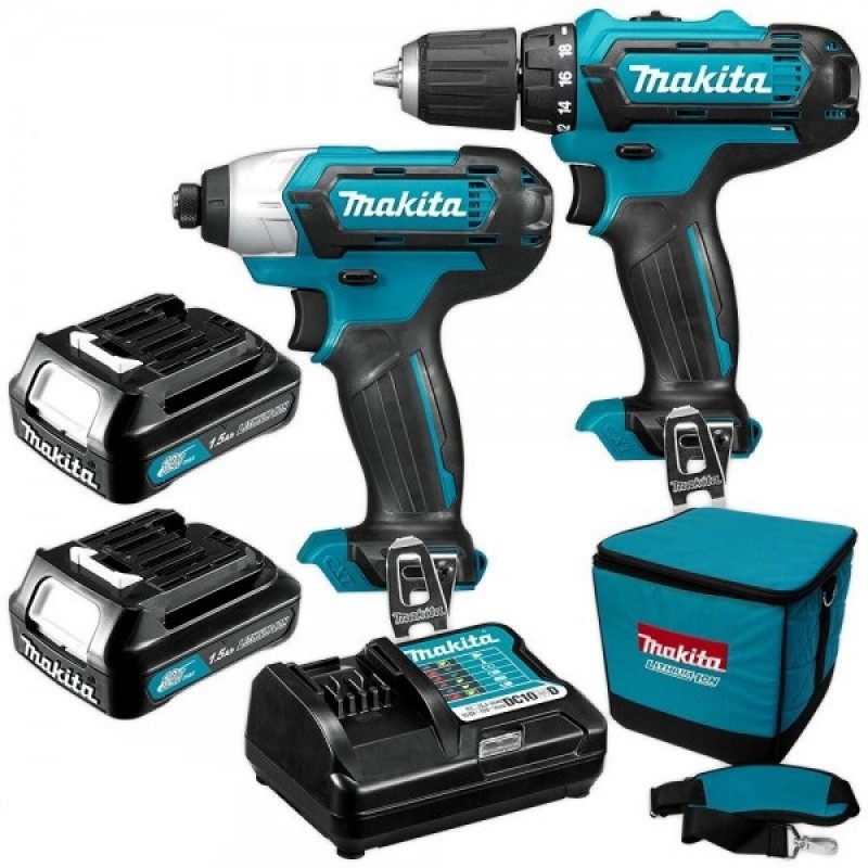 MAKITA CLX202SA sada aku strojů HP331DZ+TD110DZ+2x aku+taška MAKITA CLX202SA sada aku strojů HP331DZ+TD110DZ+2x aku+taška