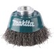 MAKITA D-24072 miskovitý kartáč z ocelového drátu,vlnitý drát 0,3mm,60mm