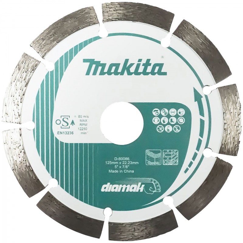 MAKITA D-80086 Kotouč řezný diamantový segmentový Diamak 125x22.23mm