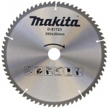 MAKITA D-81723 kotouč pilový TCT hliník 260x30mm 70Z = old D-73003