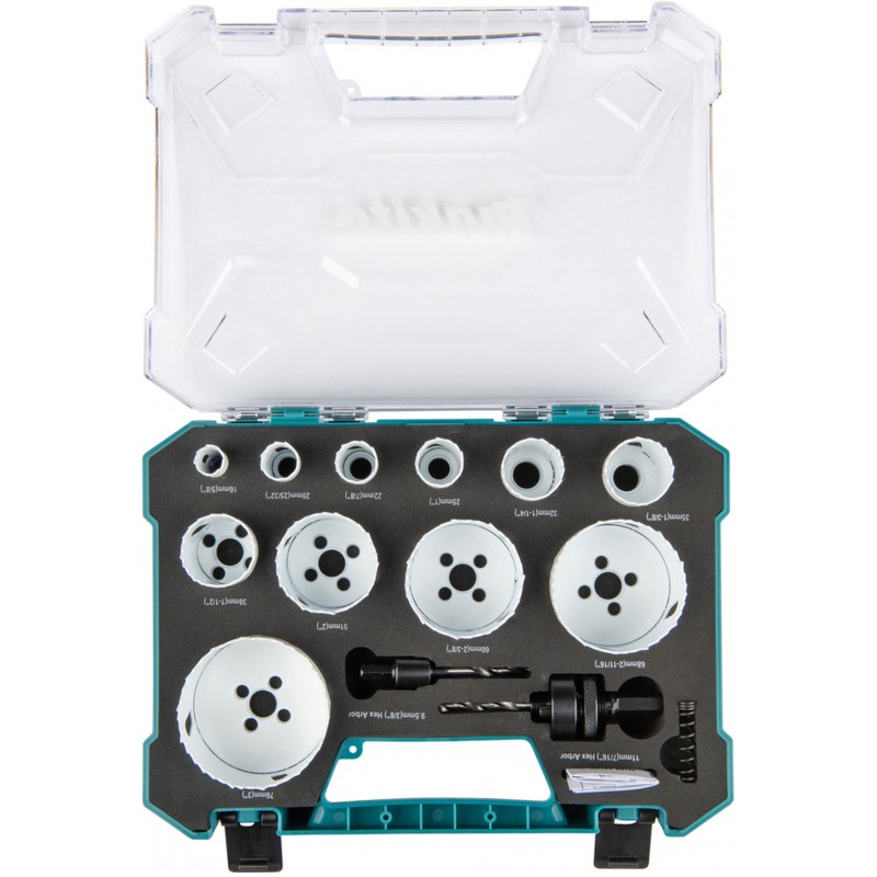 MAKITA D-82959 Sada děrovek BiM 14ks v plastovém kufru MAKITA D-82959 Sada děrovek BiM 14ks v plastovém kufru