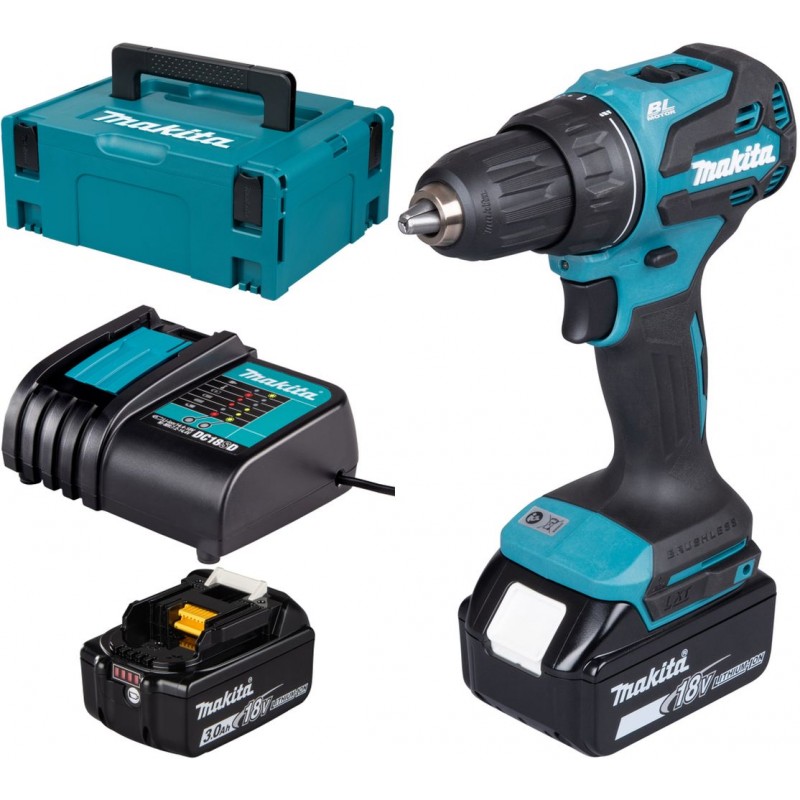 MAKITA DDF490SFJ Aku bezuhlíkový šroubovák Li-ion LXT 18V (2x 3,0Ah) Makpac MAKITA DDF490SFJ Aku bezuhlíkový šroubovák Li-ion LXT 18V (2x 3,0Ah) Makpac