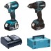 MAKITA DLX2535SJ Aku sada DDF490+DTD153 Li-ion LXT 18V