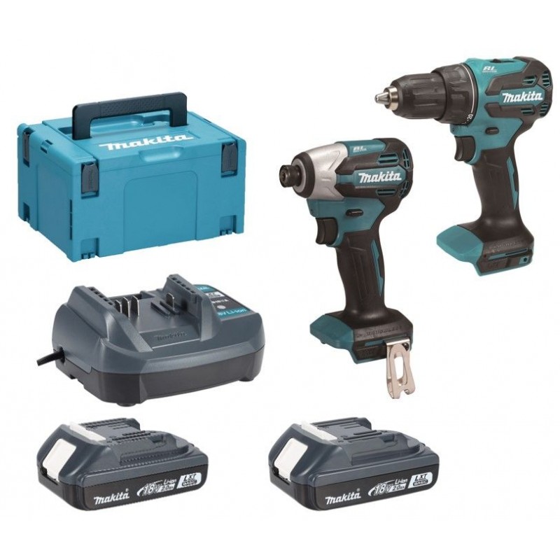 MAKITA DLX2577V01 Aku sada DDF490+DTD158 Li-ion LXT (2x2,0Ah/18V) Macpak
