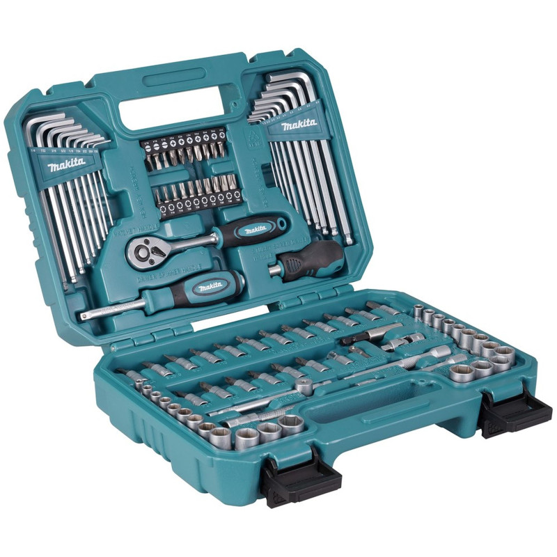 MAKITA E-15752 Sada bitů 1/4" a nástrčných nástrčných klíčů 91 ks v plastovém kufru MAKITA E-15752 Sada bitů 1/4" a nástrčných nástrčných klíčů 91 ks v plastovém kufru