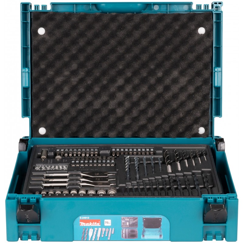 MAKITA E-24913 sada bitů a vrtáků 70 ks v Makpacu MAKITA E-24913 sada bitů a vrtáků 70 ks v Makpacu
