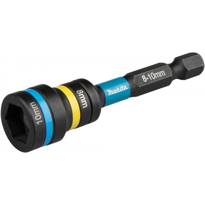 MAKITA E-29789 Klíč nástrčný 2v1 s držákem šestihran 65mm, IMPACT BLACK 8-10mm MAKITA E-29789 Klíč nástrčný 2v1 s držákem šestihran 65mm, IMPACT BLACK 8-10mm