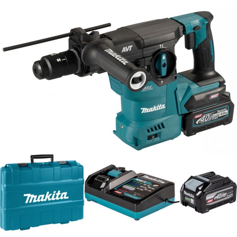 MAKITA HR009GU202 Aku kladivo s výměnným sklíčidlem a AWS Li-ion XGT (2x4,0Ah/40V),kufr