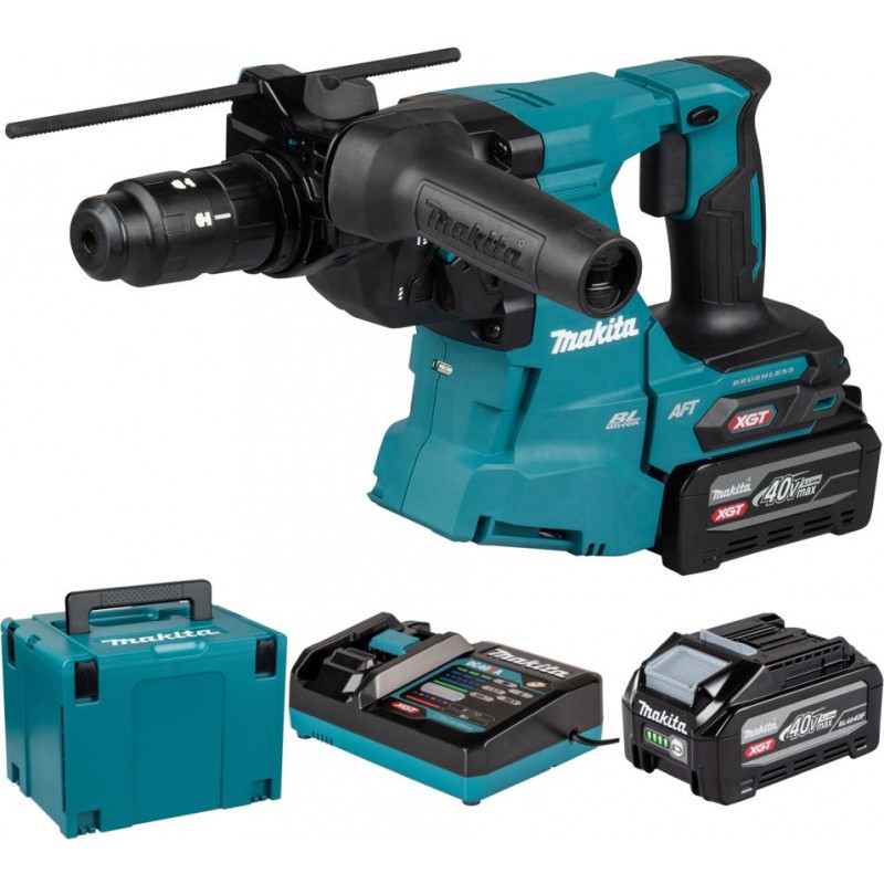 MAKITA HR012GU201 Aku kladivo s výměnným sklíčidlem a AWS Li-ion XGT (2x4,0Ah/40V),Makpac