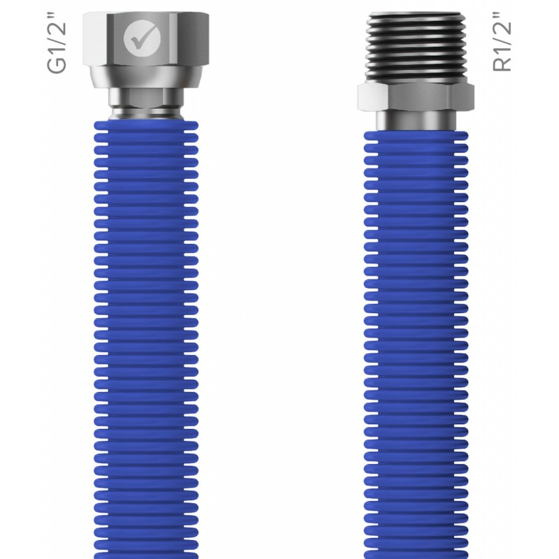 MERABELL Aqua Flexi Hadice R1/2"-G1/2" 30-60cm - 1ks modrá M0038 MERABELL Aqua Flexi Hadice R1/2"-G1/2" 30-60cm - 1ks modrá M0038