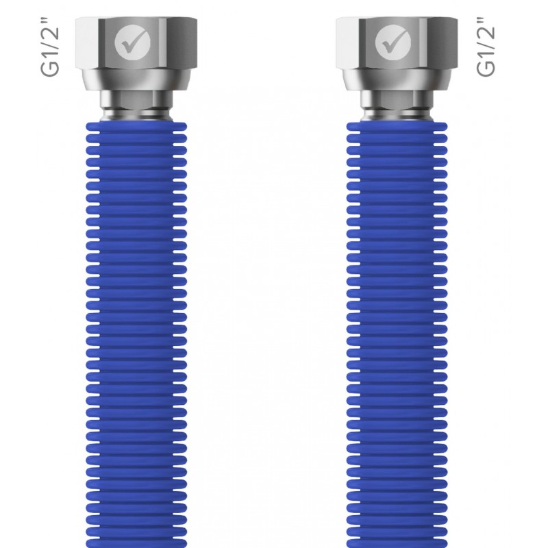 MERABELL Aqua Flexi Hadice G1/2"-G1/2" 30-60cm - 1ks modrá M0051