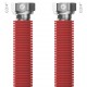 MERABELL Aqua Flexi Hadice G3/4"-G3/4" 30-60cm - 1ks červená M0054