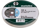 Metabo 10 řezných kotoučů SP 125x1,0x22,23 Inox, TF 41 616359000