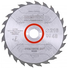 Metabo Precision Cut Wood - Professional Pilový kotouč na dřevo HW/CT 216x30, Z48 WZ 5° NEG. 628041000
