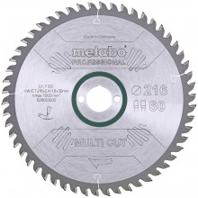Metabo "Multi Cut Professional" Pilový kotouč 216x30, Z60 FZ/TZ, 5°NEG. 628083000