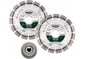 Metabo Sada: 2x Diamantový řezný kotouč 125x22,23mm, „UP“ + 1x rychloupínací matice M 14 628582000