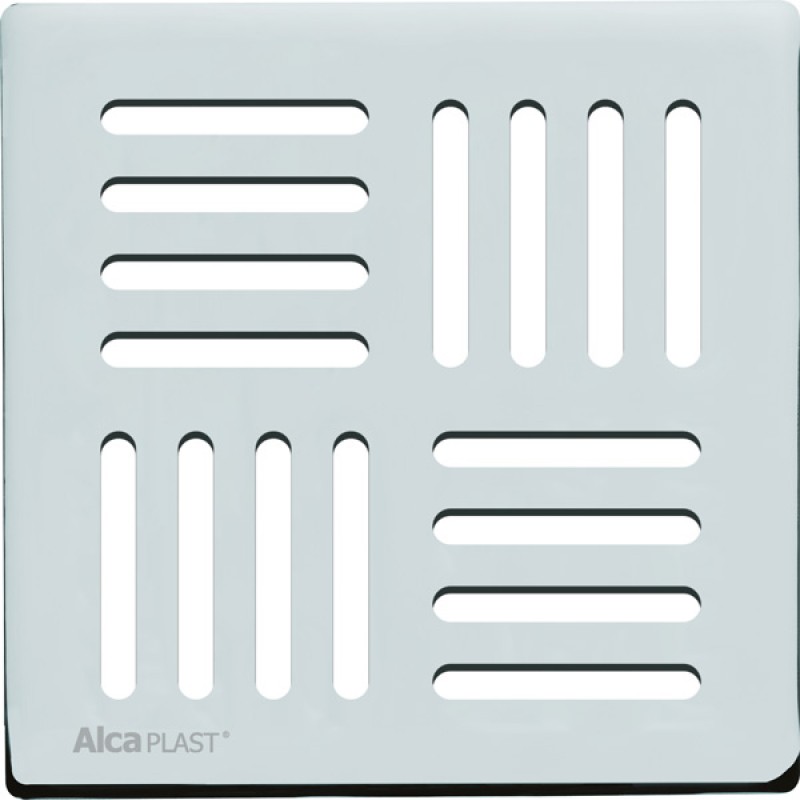 ALCAPLAST Mřížka 143 × 143 nerez MPV005