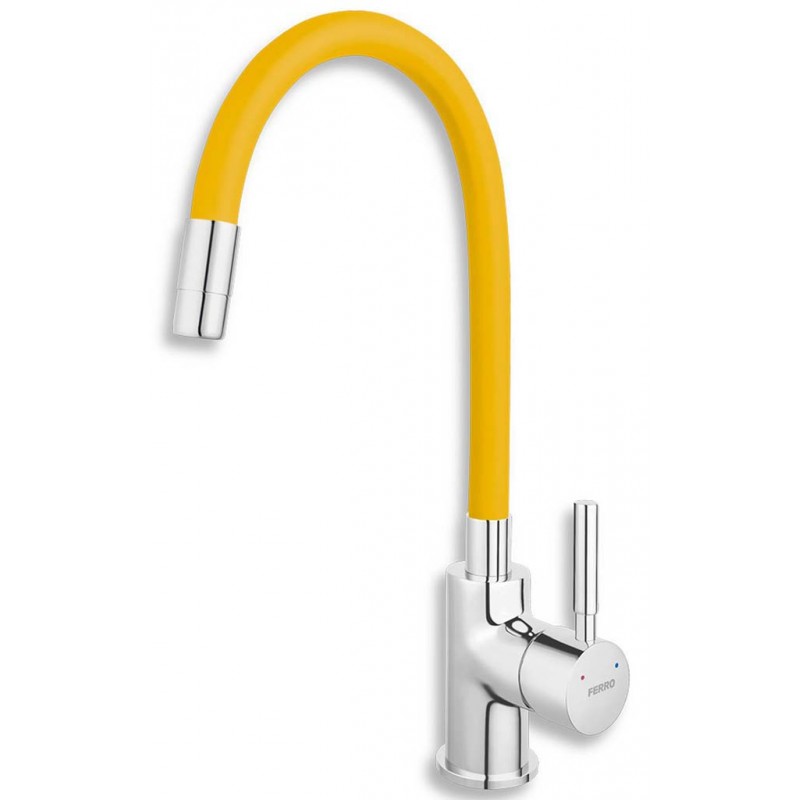 NOVASERVIS Dřezová baterie s elastickým ramenem, žlutá/chrom 70710,0ZL NOVASERVIS Dřezová baterie s elastickým ramenem, žlutá/chrom 70710,0ZL