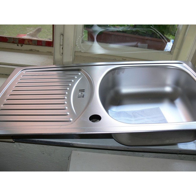 ALVEUS BASIC 150 kuchyňský dřez DEKOR, 780x435 mm, 1009298, otvor pro baterii viz. foto ALVEUS BASIC 150 kuchyňský dřez DEKOR, 780x435 mm, 1009298, otvor pro baterii viz. foto