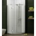 RONAL PL51 Pur Light pětiúhelník s dveřmi 100cm, vpravo, aluchrom/čiré PL51D61005007