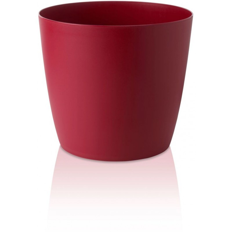 PLASTKON Dekorativní květináč Ella Twist'n'Roll 35 cm matná červená