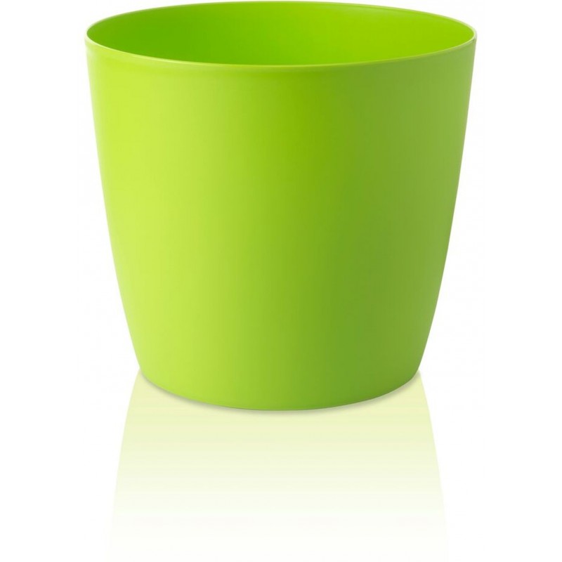 PLASTKON Dekorativní květináč Ella Twist'n'Roll 30 cm matná hráškově zelená