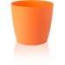 PLASTKON Dekorativní květináč Ella Twist'n'Roll 40 cm matná oranžová