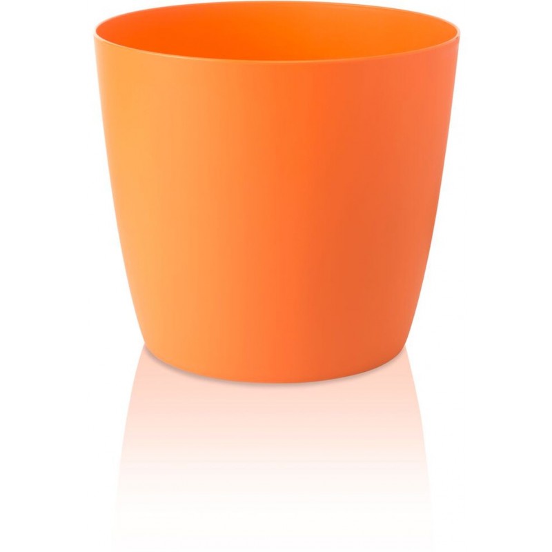 PLASTKON Dekorativní květináč Ella Twist'n'Roll 40 cm matná oranžová