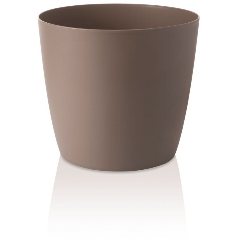 PLASTKON Dekorativní květináč Ella Twist'n'Roll 35 cm matná taupe PLASTKON Dekorativní květináč Ella Twist'n'Roll 35 cm matná taupe