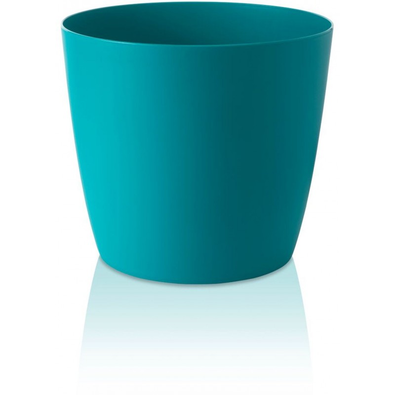 PLASTKON Dekorativní květináč Ella Twist'n'Roll 40 cm matná tyrkys
