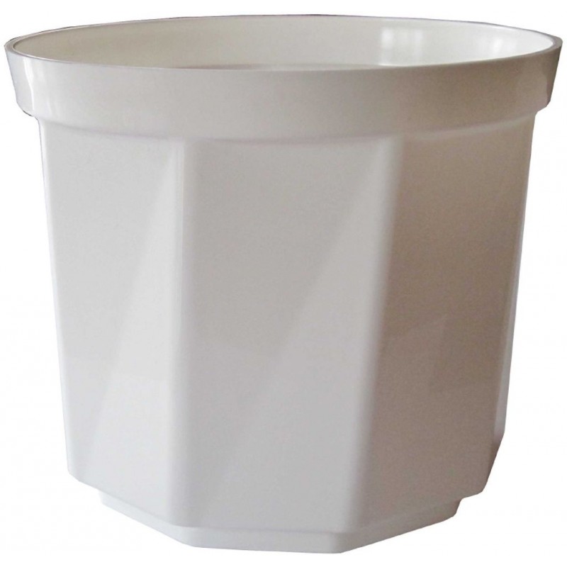 PLASTKON Dekorativní květináč Rosa 19 cm bílá PLASTKON Dekorativní květináč Rosa 19 cm bílá