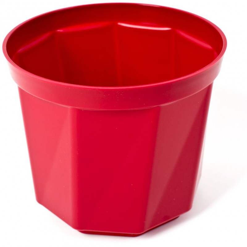 PLASTKON Dekorativní květináč Rosa 30 cm červená PLASTKON Dekorativní květináč Rosa 30 cm červená