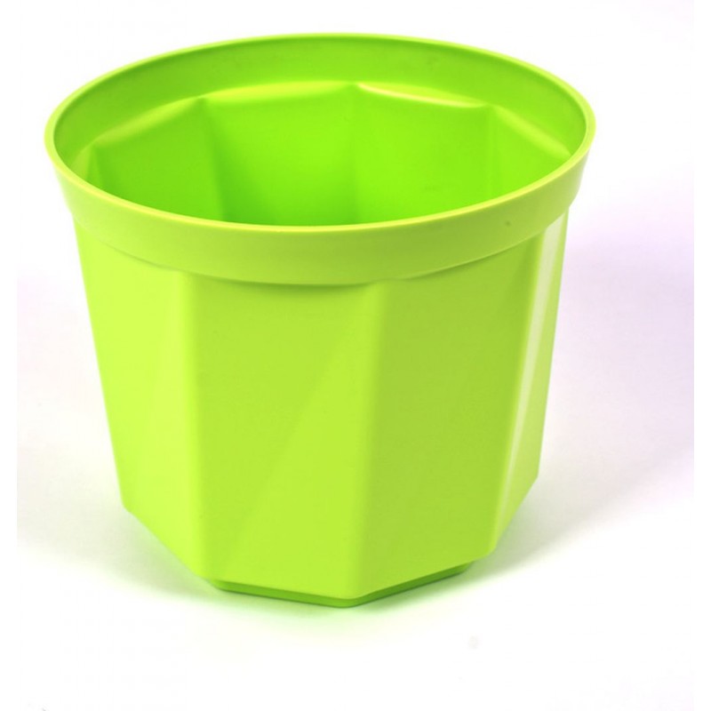 PLASTKON Dekorativní květináč Rosa 30 cm hráškově zelená