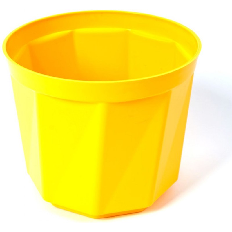 PLASTKON Dekorativní květináč Rosa 30 cm žlutá
