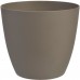 PLASTKON Dekorativní květináč Ella 25 cm matná taupe