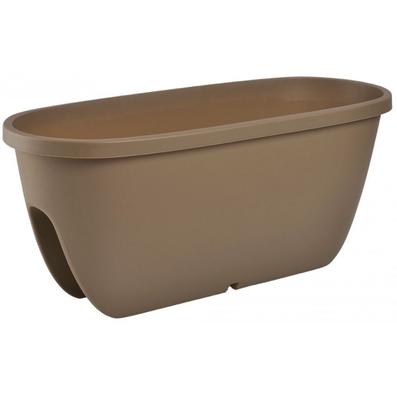 PLASTKON Balkónový květináč Balconia OVI na zábradlí 60 cm taupe PLASTKON Balkónový květináč Balconia OVI na zábradlí 60 cm taupe