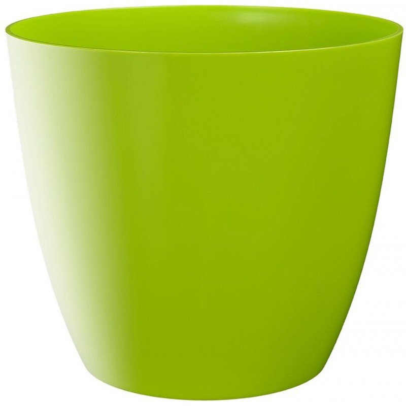PLASTKON Dekorativní květináč Ella 15 cm lesklá hráškově zelená PLASTKON Dekorativní květináč Ella 15 cm lesklá hráškově zelená