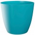 PLASTKON Dekorativní květináč Ella 25 cm lesklá tyrkys