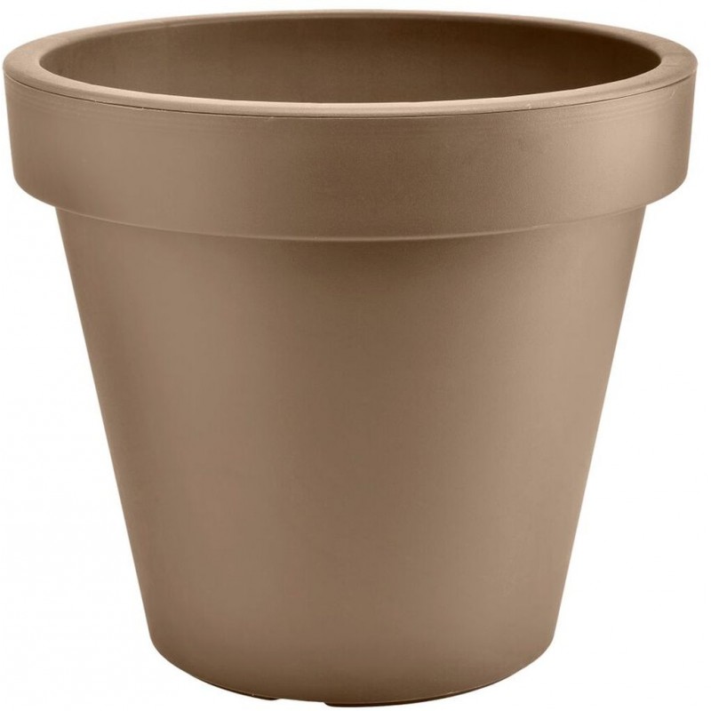 PLASTKON Dekorativní květináč Metro Twist'n'Roll 29 cm taupe