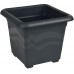 PLASTKON Hranatý květináč Quattro 30x30 cm antracit