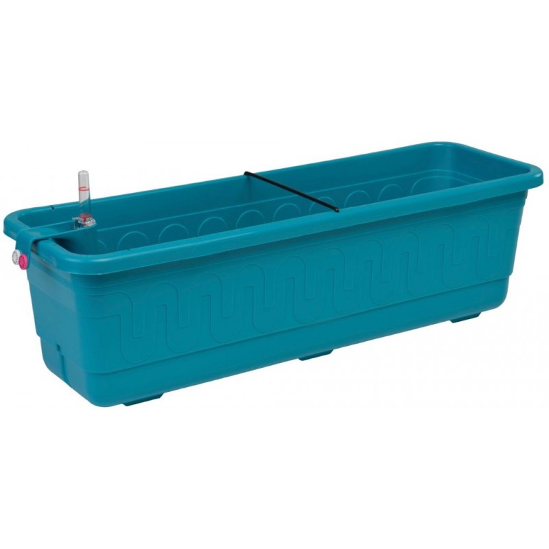 PLASTKON Samozavlažovací truhlík Smart Systém Fantazie 40 cm tyrkys PLASTKON Samozavlažovací truhlík Smart Systém Fantazie 40 cm tyrkys