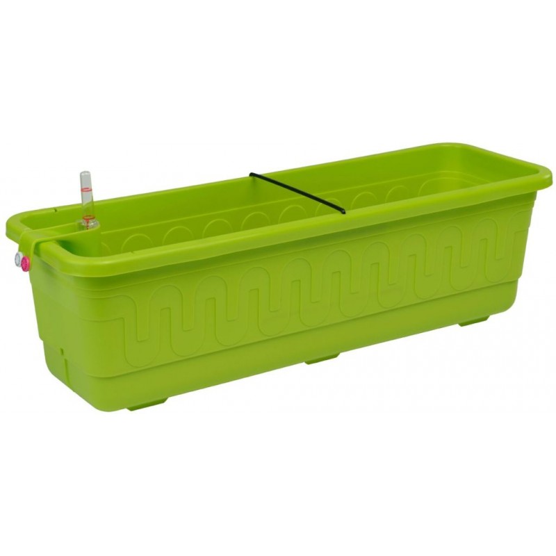 PLASTKON Samozavlažovací truhlík Smart Systém Fantazie 60 cm hráškově zelená PLASTKON Samozavlažovací truhlík Smart Systém Fantazie 60 cm hráškově zelená
