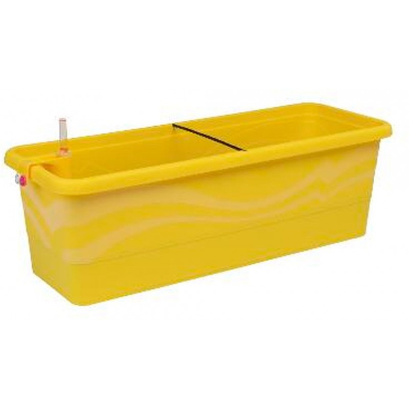 PLASTKON Samozavlažovací truhlík Smart Systém Gardenie 100 cm žlutá