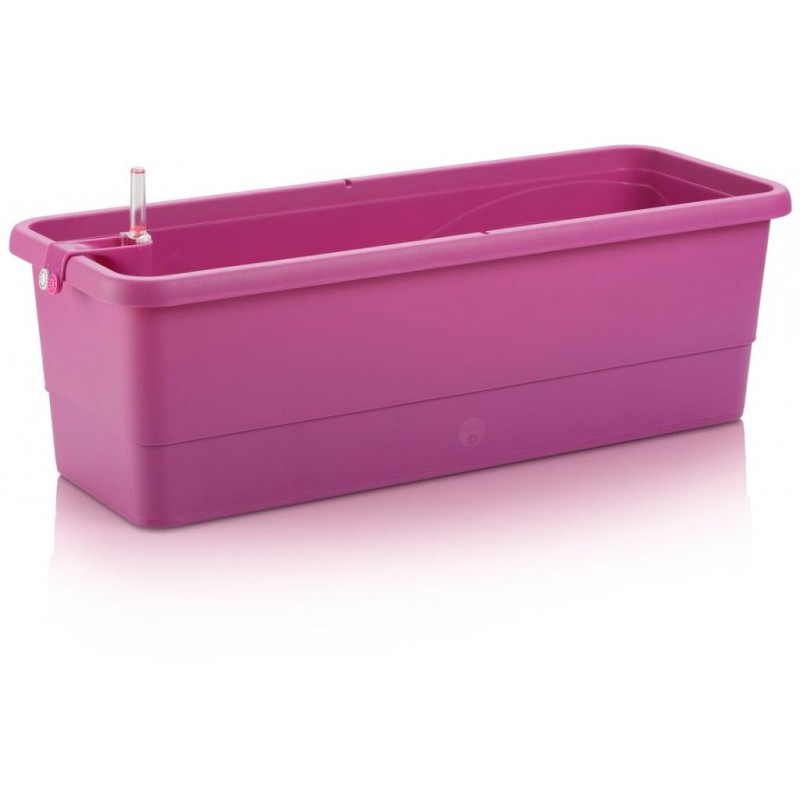 PLASTKON Samozavlažovací truhlík Smart Systém Gardenie 100 cm fuchsie PLASTKON Samozavlažovací truhlík Smart Systém Gardenie 100 cm fuchsie