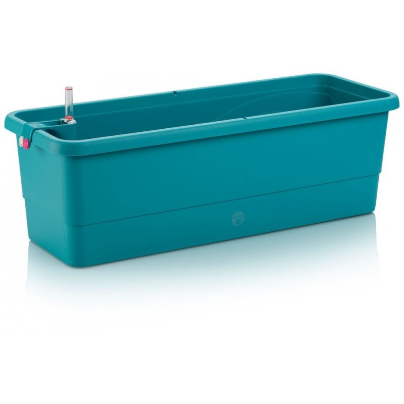 PLASTKON Samozavlažovací truhlík Smart Systém Gardenie 100 cm tyrkys